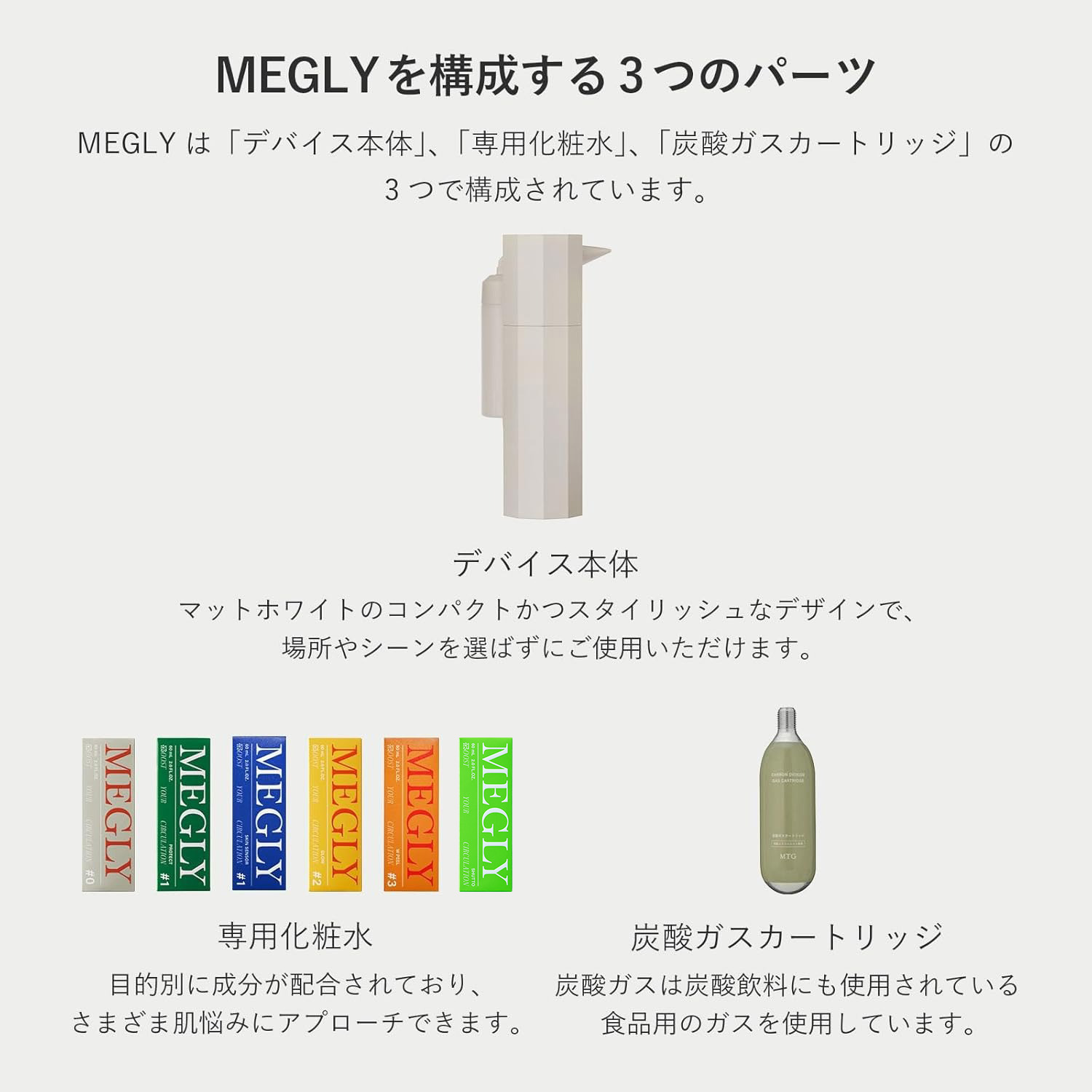 楽天市場】メグリー 専用化粧水 MEGLY ミスト スキンケア 炭酸 美容液