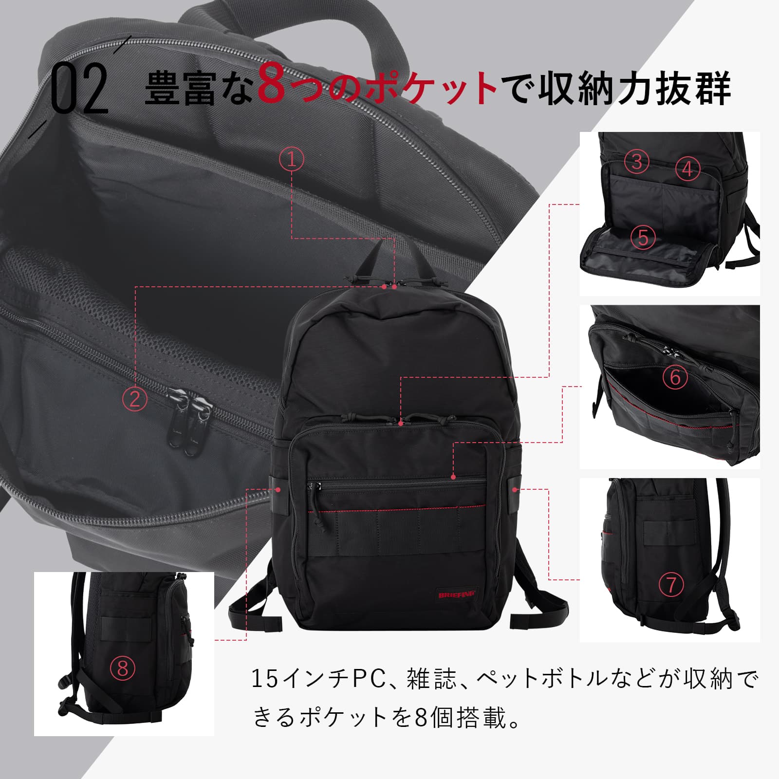 楽天市場】正規品 ブリーフィング BRIEFING バッグ バックパック