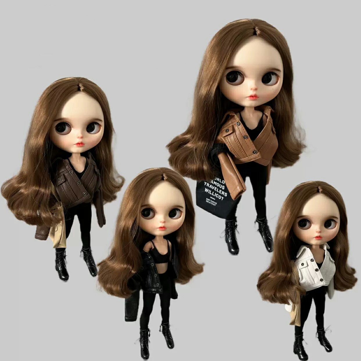 楽天市場】ブライス blythe 服 ジャケット 革ジャン コート アウター