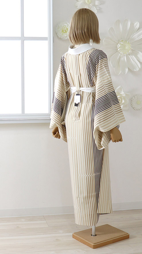 D12 訪問着 京友禅の巨匠 頼田勉 胡蝶蘭 金通し 正絹 着物 袷 極美品