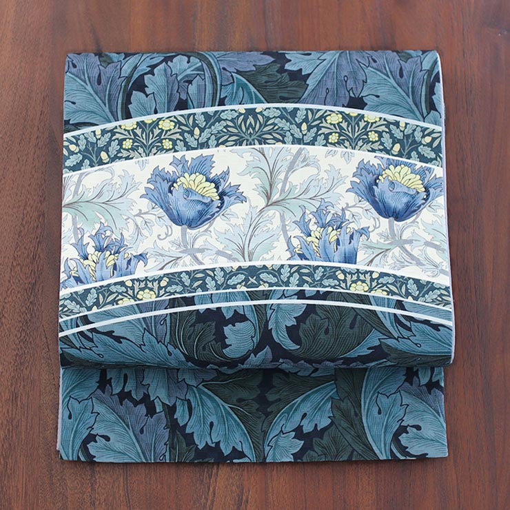 楽天市場】[正絹 名古屋帯] 召しませ花 一重太鼓 京袋帯 フラワー