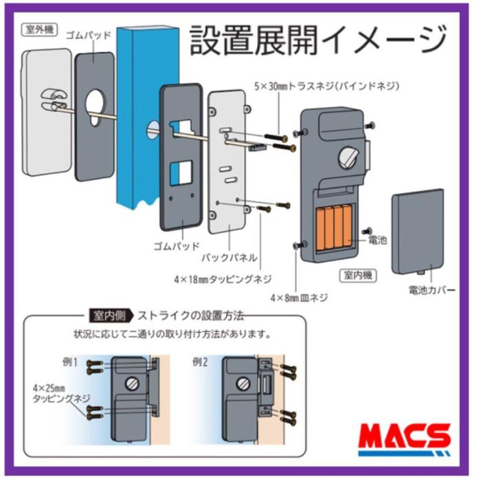 楽天市場】あすつく FACEY 25D 開き戸用 EPIC 顔認証対応 他解錠方法