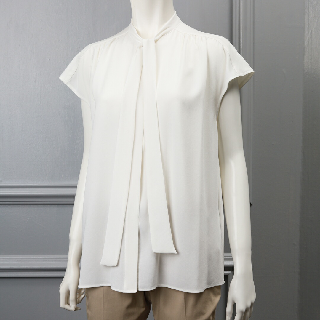 楽天市場】OfSTYLE/【手洗い可】ノースリーブリボンタイブラウス[全2色