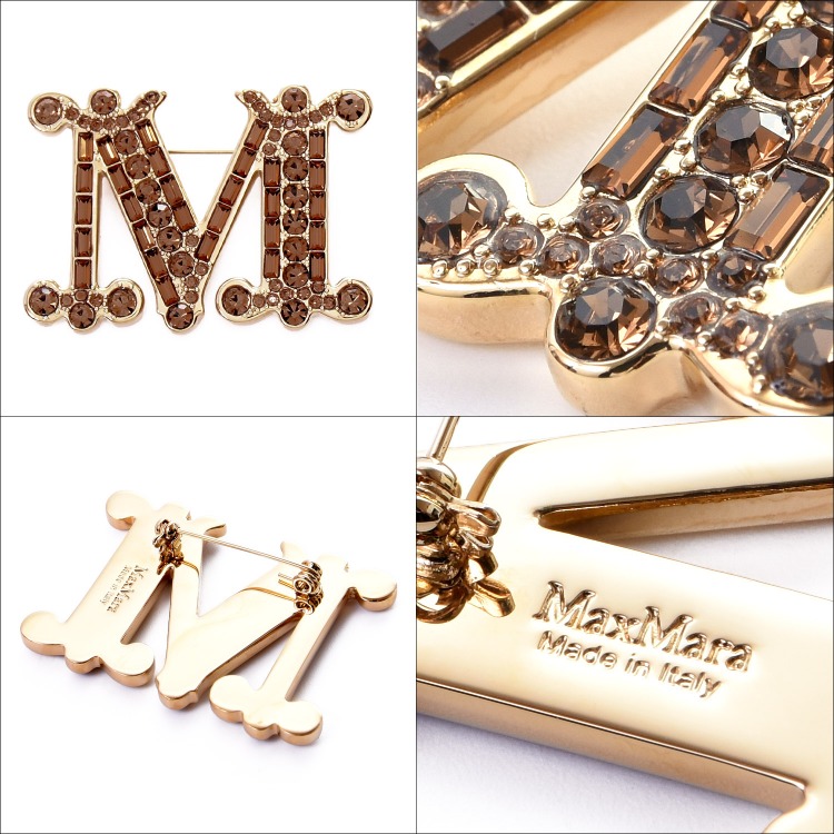 楽天市場】MAX MARA マックスマーラ [バス] クリスタル ブローチ