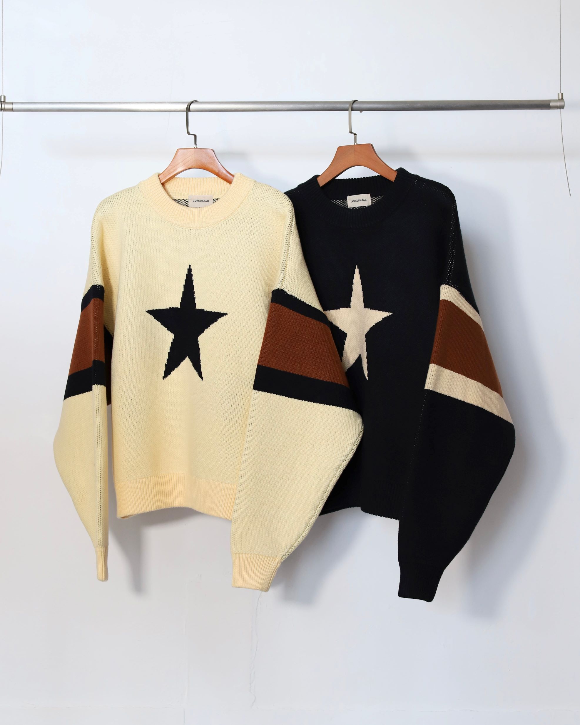 楽天市場】AMBERGLEAM Star Warm Sweater アンバーグリーム ニット