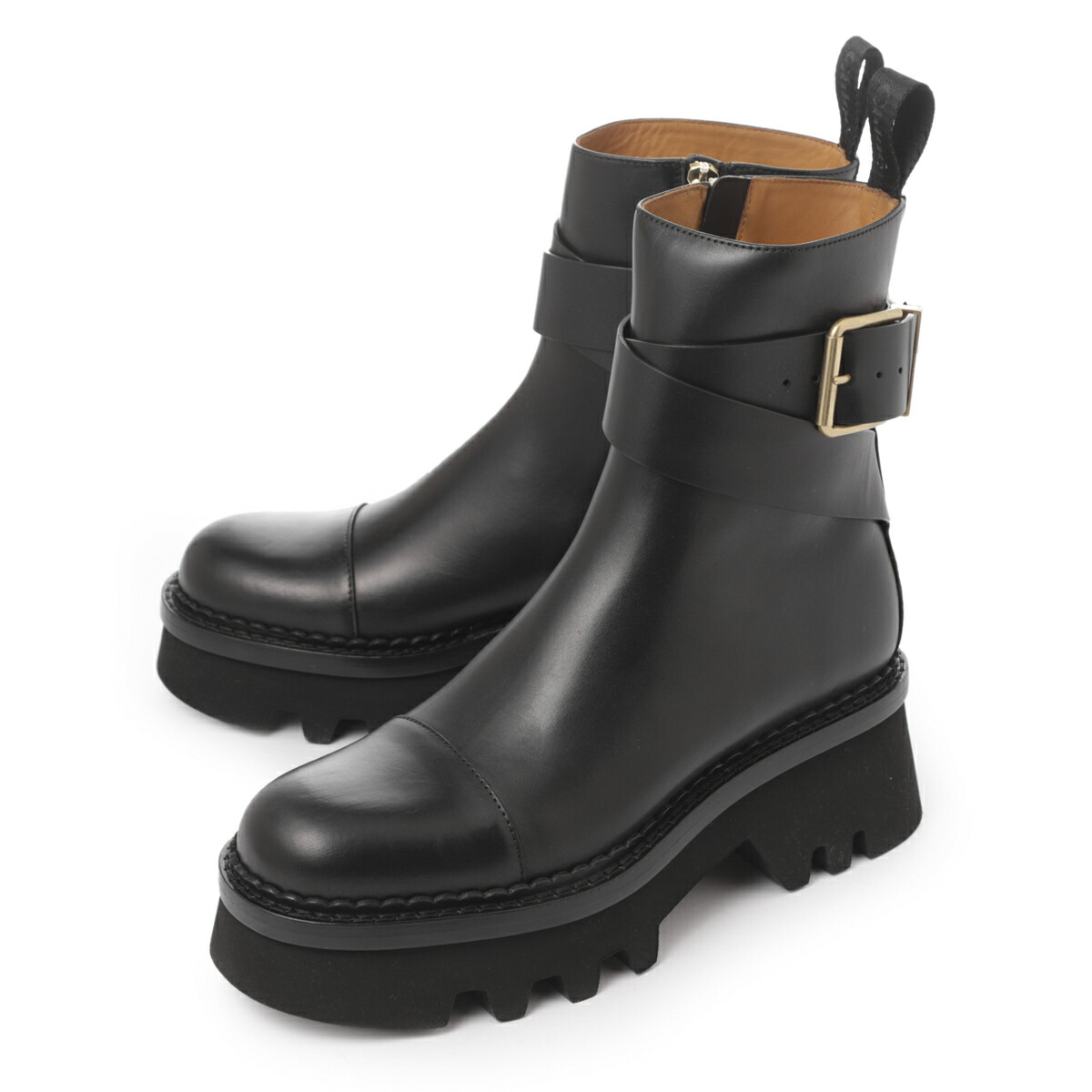 楽天市場】クロエ Chloe アンクルブーツ ブラック レディース 大きい