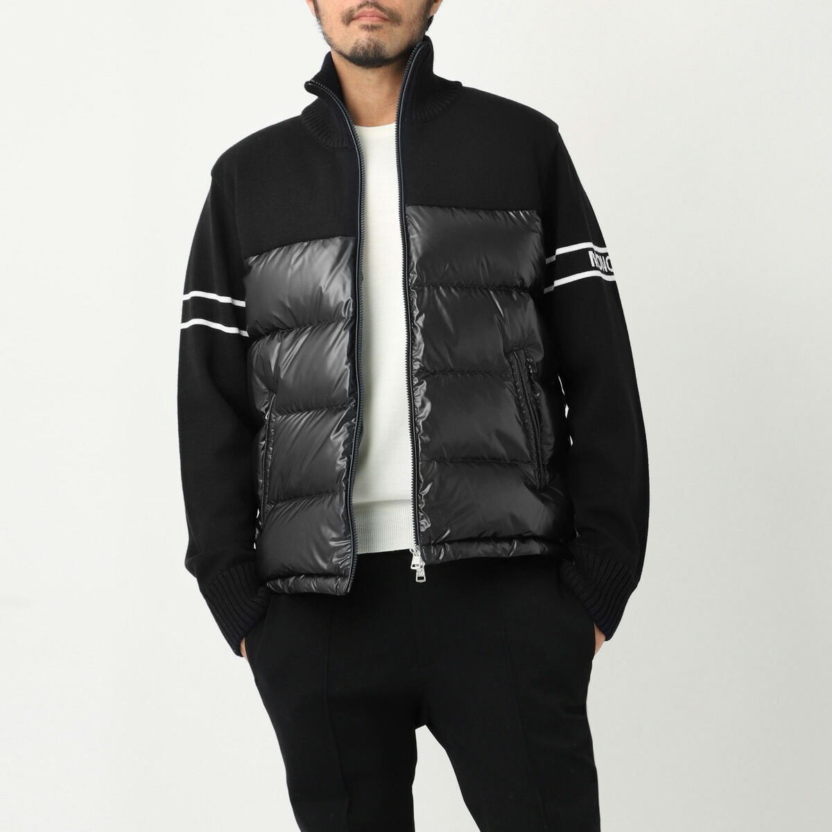 楽天市場】モンクレール MONCLER ダウン切り替え ニットブルゾン