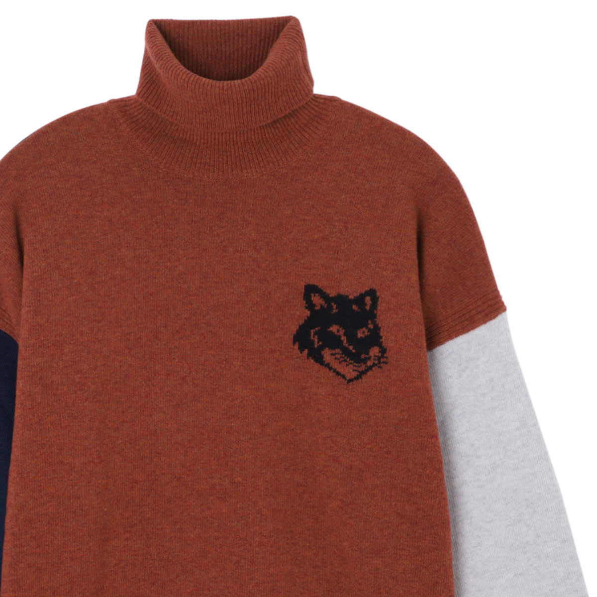 楽天市場】メゾンキツネ MAISON KITSUNE タートルネック ニット マルチ