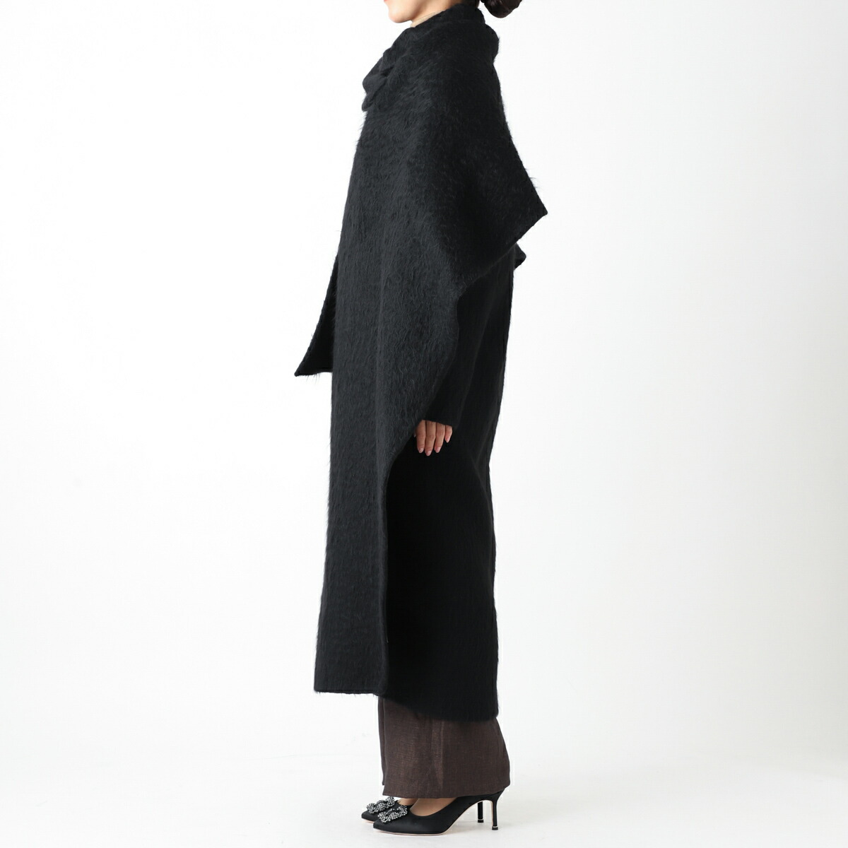 楽天市場】ザ ロウ THE ROW ロングコート コクーンコート ブラック