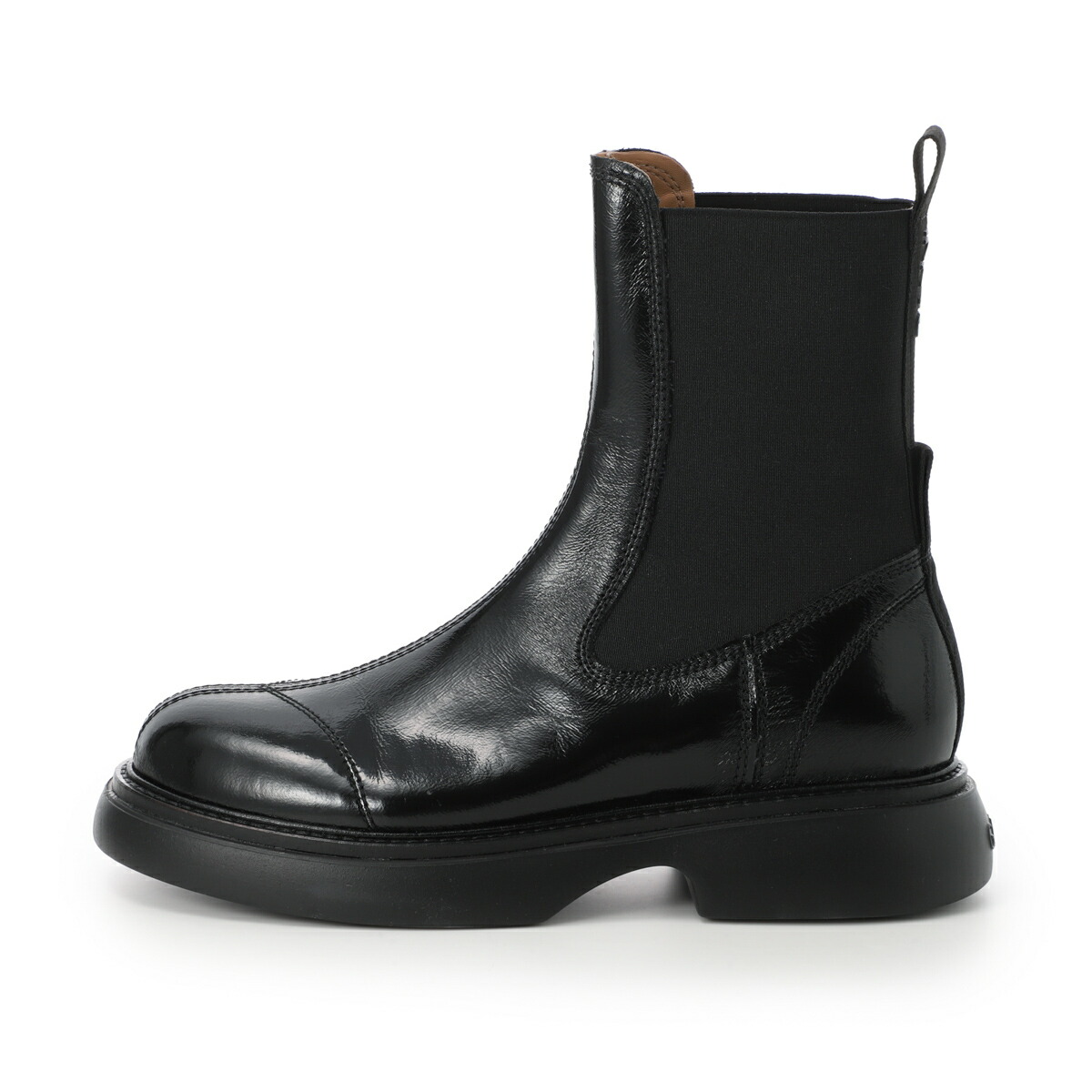 楽天市場】ガニー GANNI チェルシーブーツ ブラック レディース 大きい