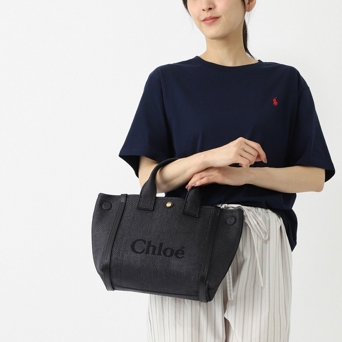 楽天市場】クロエ Chloe トートバッグ 2WAY ショルダーバッグ ブルー