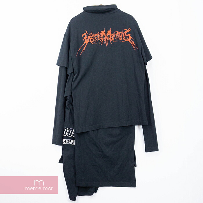 楽天市場】VETEMENTS 2016AW Skull Layered T-Shirts Dress WF17DR4