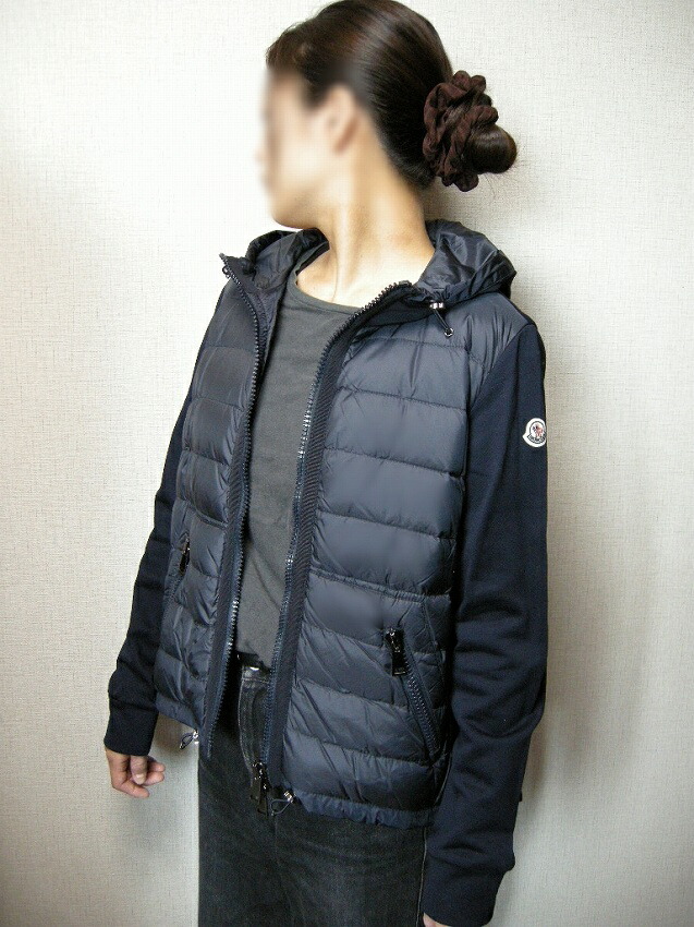 楽天市場】【MONCLER/モンクレール/スウェット切替ダウンジャケット