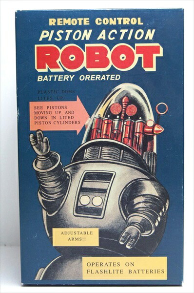 楽天市場】◎【ブリキ玩具/Tin Toy】『 HAHATOY PISTON ACTION ROBOT