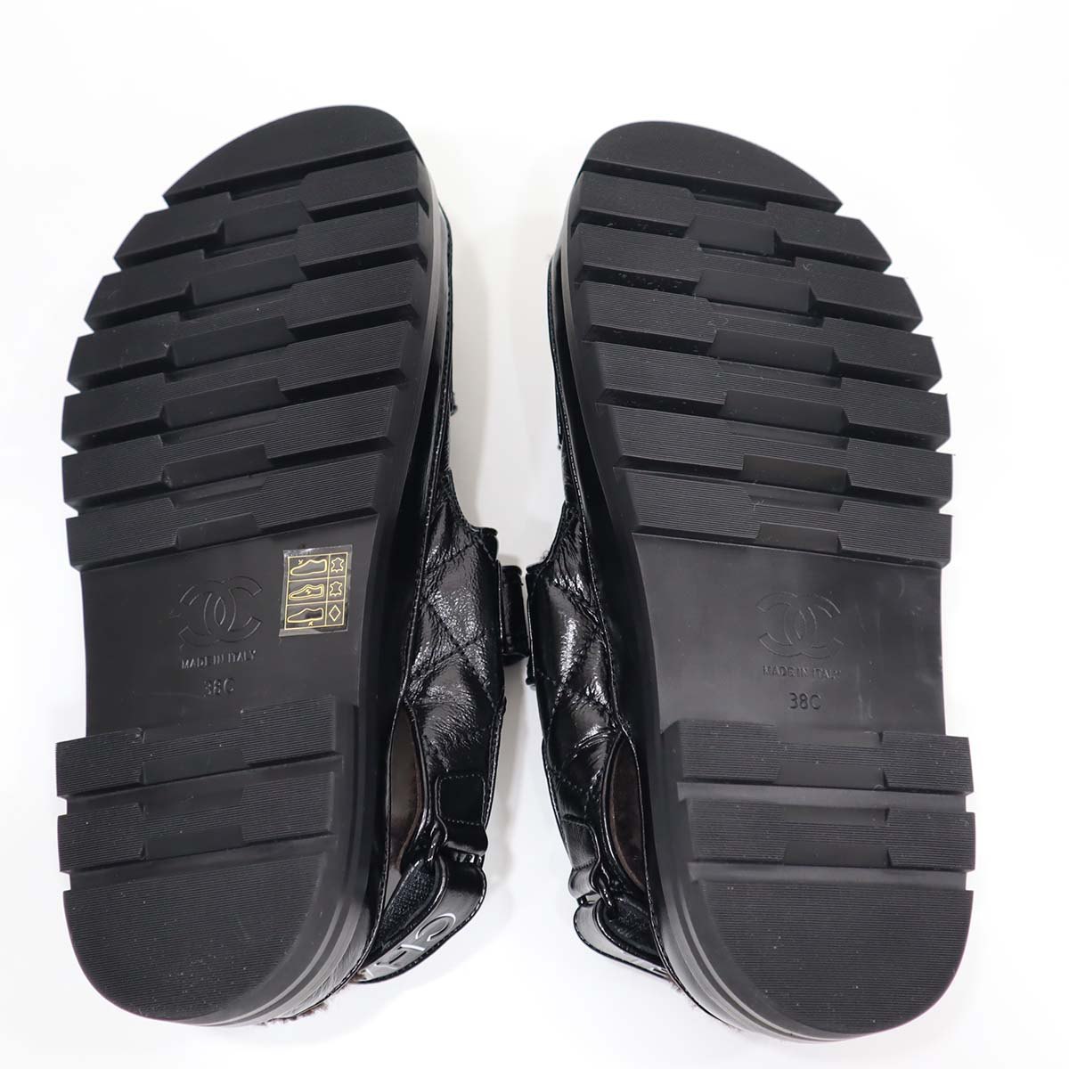 楽天市場】質屋 未使用 シャネル CHANEL サンダル ボア G45291