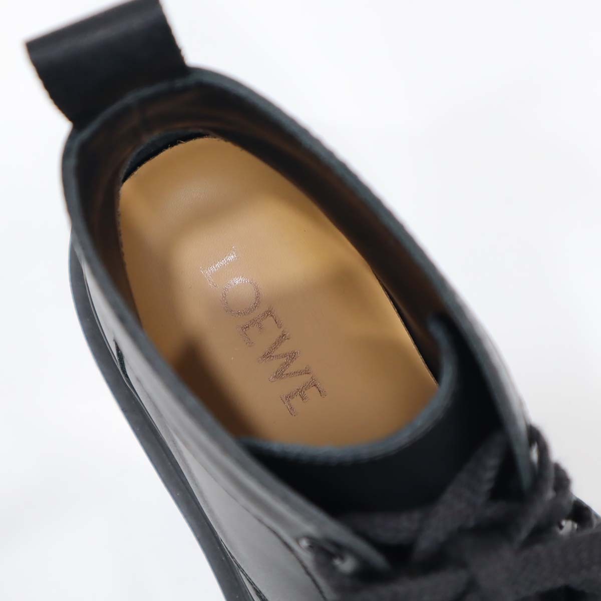 楽天市場】質屋 ロエベ LOEWE ミッド コンバット ブーツ 37 サイズ