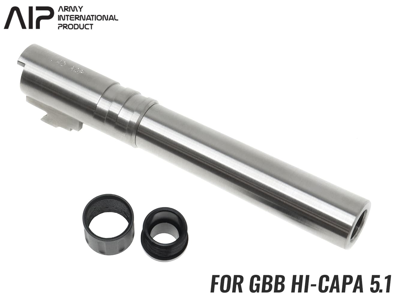 楽天市場】AIP ステンレス スレッドアウターバレル .40ACP TM Hi-CAPA