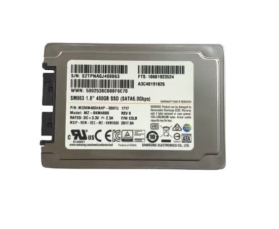 楽天市場】SAMSUNG SM863 内蔵SSD MZ-8KM4800 1.8インチ 480GB