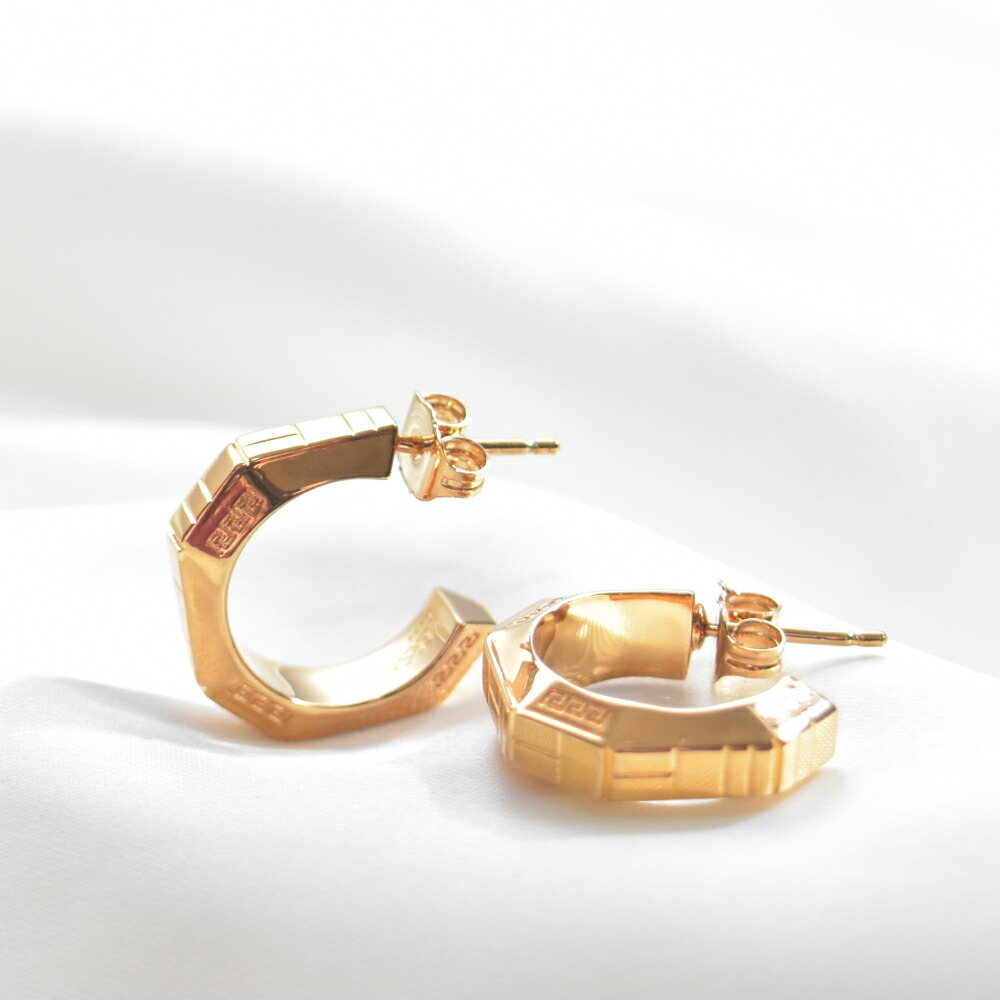 楽天市場】ヴェルサーチ ピアス グレカ キルティング イヤリング