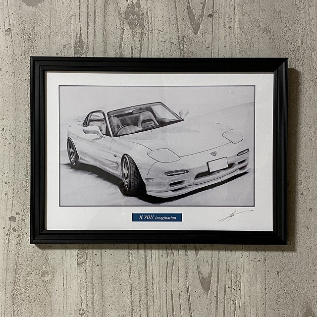 楽天市場】マツダ FD サバンナRX-7前期 鉛筆画 名車 旧車