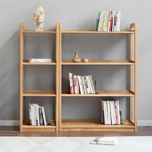 楽天市場】10%OFF+P2倍 SS限定 オープンラック 収納棚 オーク材 天然木