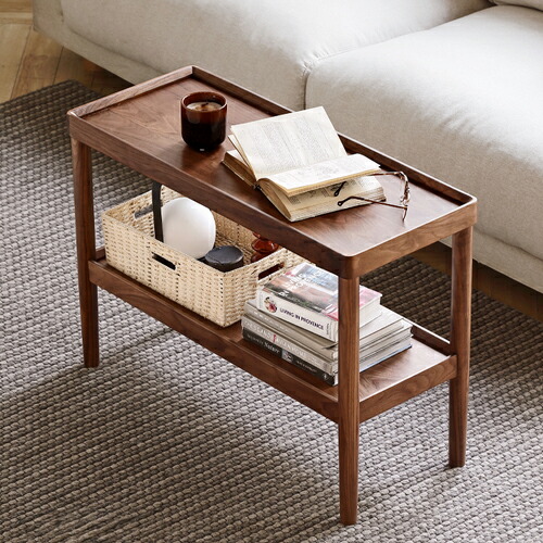 楽天市場】10%OFF+P2倍 SS限定 サイドテーブル ウォールナット材 無垢