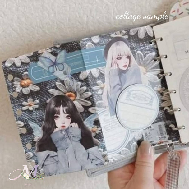 楽天市場】デザインペーパー a4 コラージュシート 女の子 おしゃれ