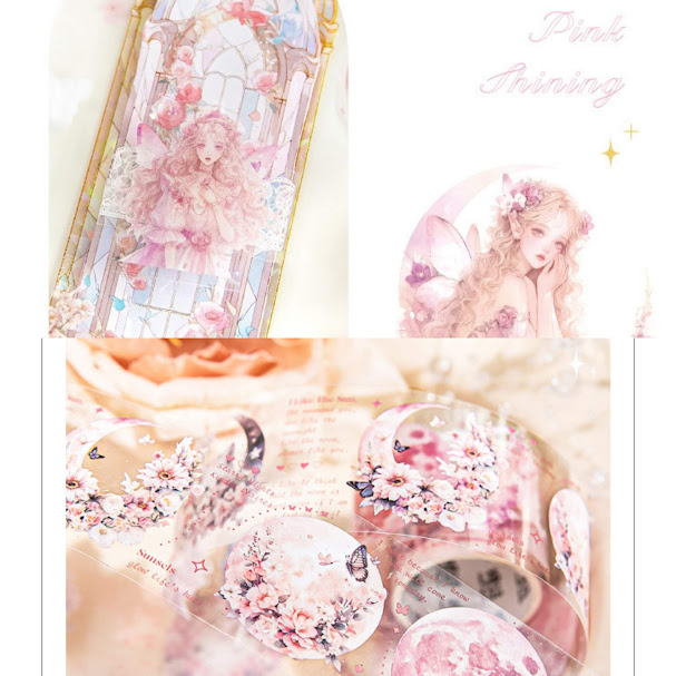 楽天市場】マスキングテープ 海外 マスキングテープ 透明 女の子 英字