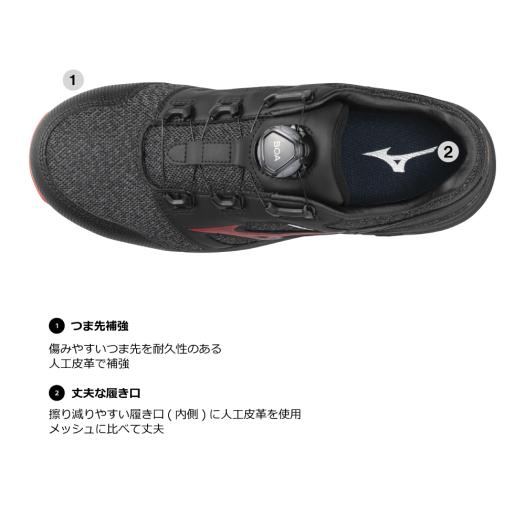 楽天市場】【返品送料無料】ミズノ公式 作業靴 オールマイティLSII52L