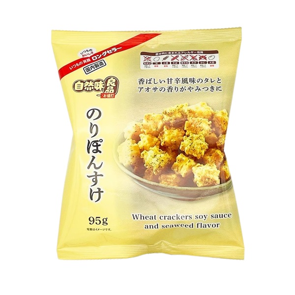 楽天市場】ぼんち 自然味良品 のりぽんすけ 74g×12袋 : みぞた