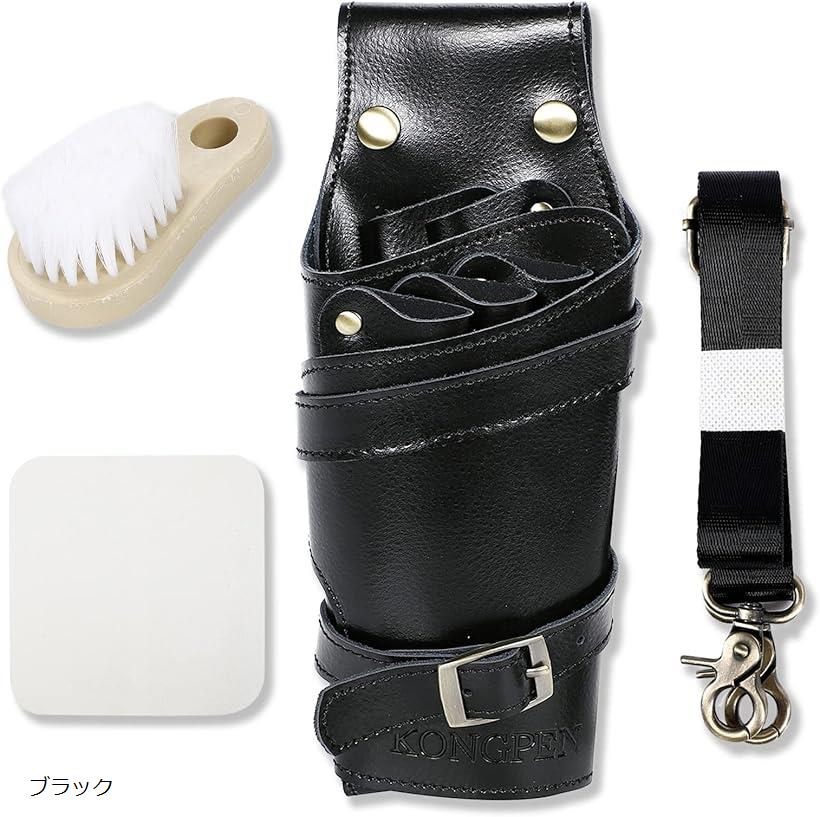 楽天市場】シザーケース 本革 5丁 セーム革 ブラシ 説明書 シザー