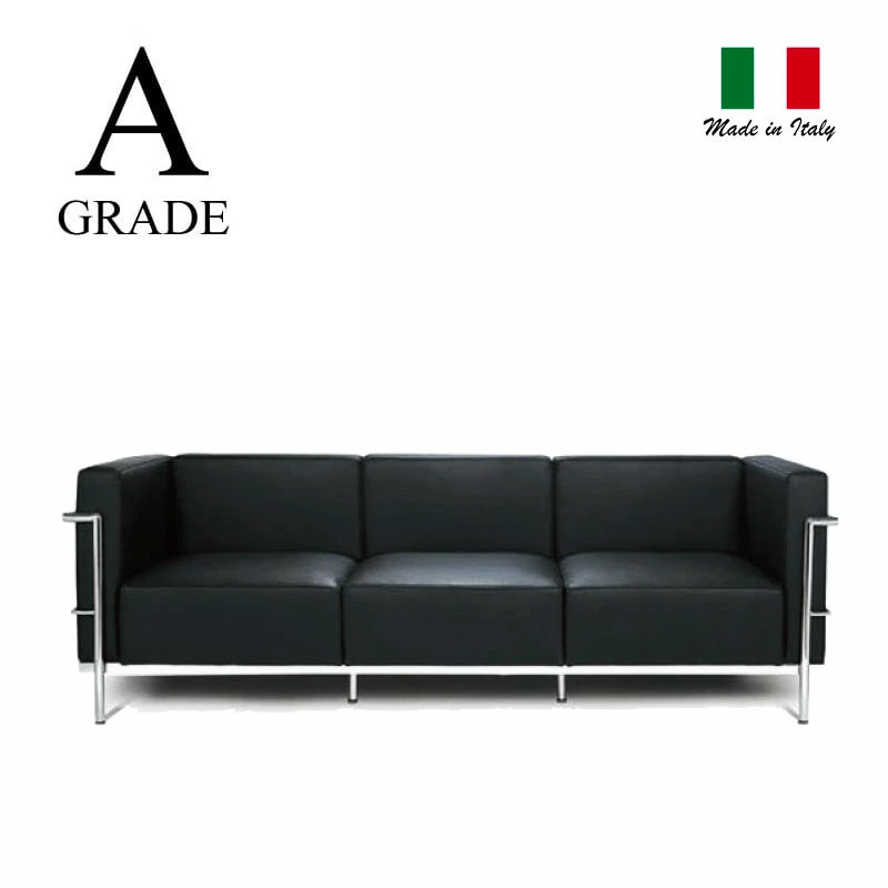 楽天市場】ル・コルビジェ LC3 3人掛けソファ Aグレード革本革