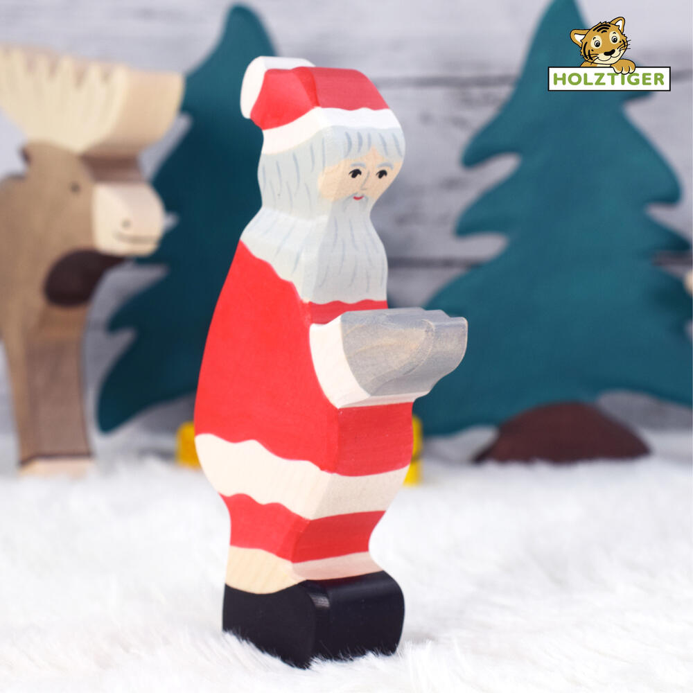 楽天市場】木製人形 サンタクロース ドイツ サンタ ツリー オブジェ