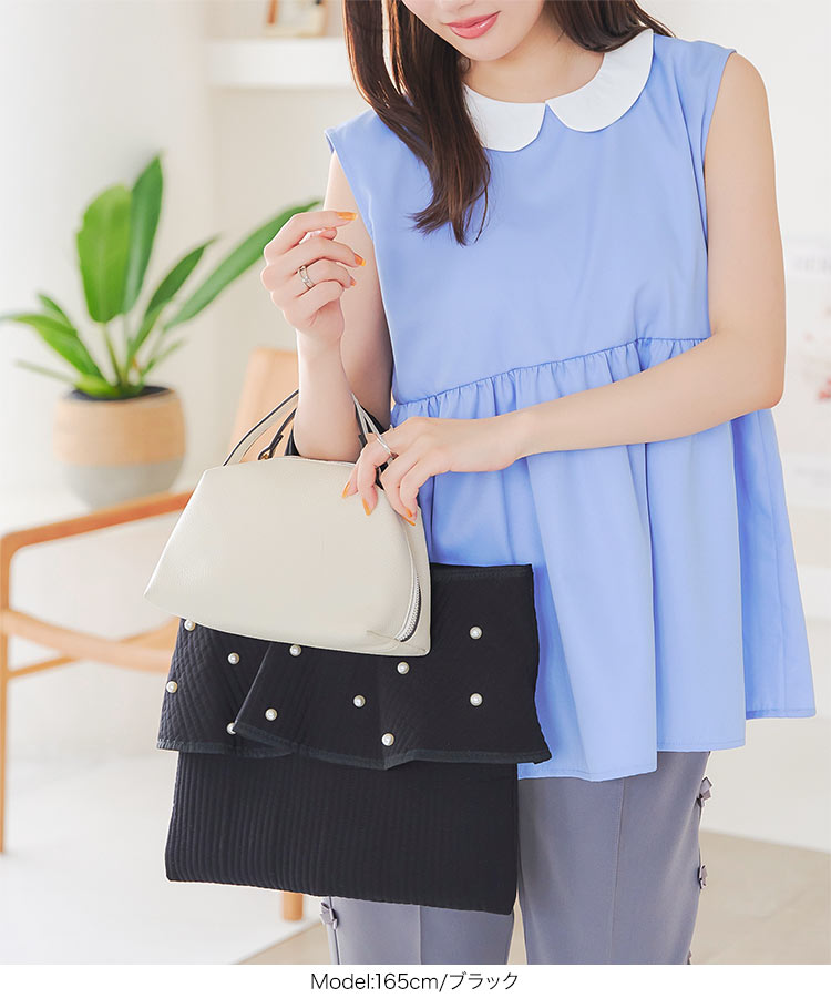 楽天市場】フリル ヌビバッグ レディース パール マザーズバッグ