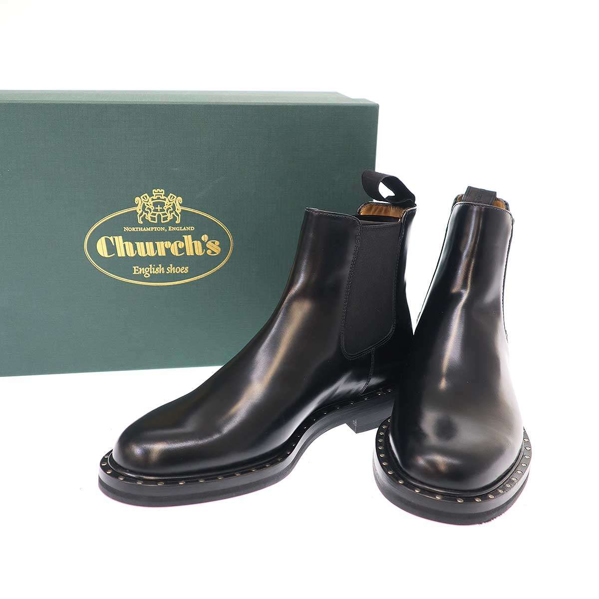 楽天市場】Church's チャーチ NIRAH スタッズ装飾サイドゴアチェルシー