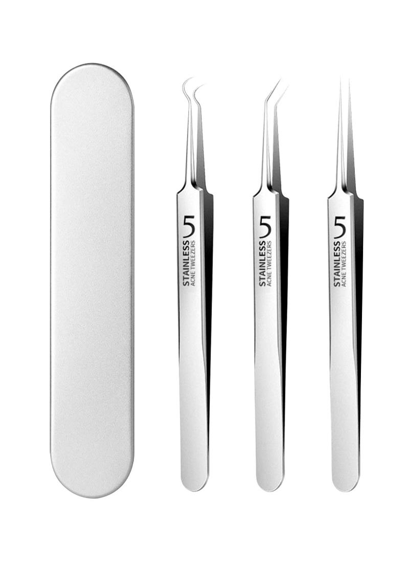 楽天市場】サムコス 3本セット 精密ピンセット 角栓取り 先端は幅0.1mm