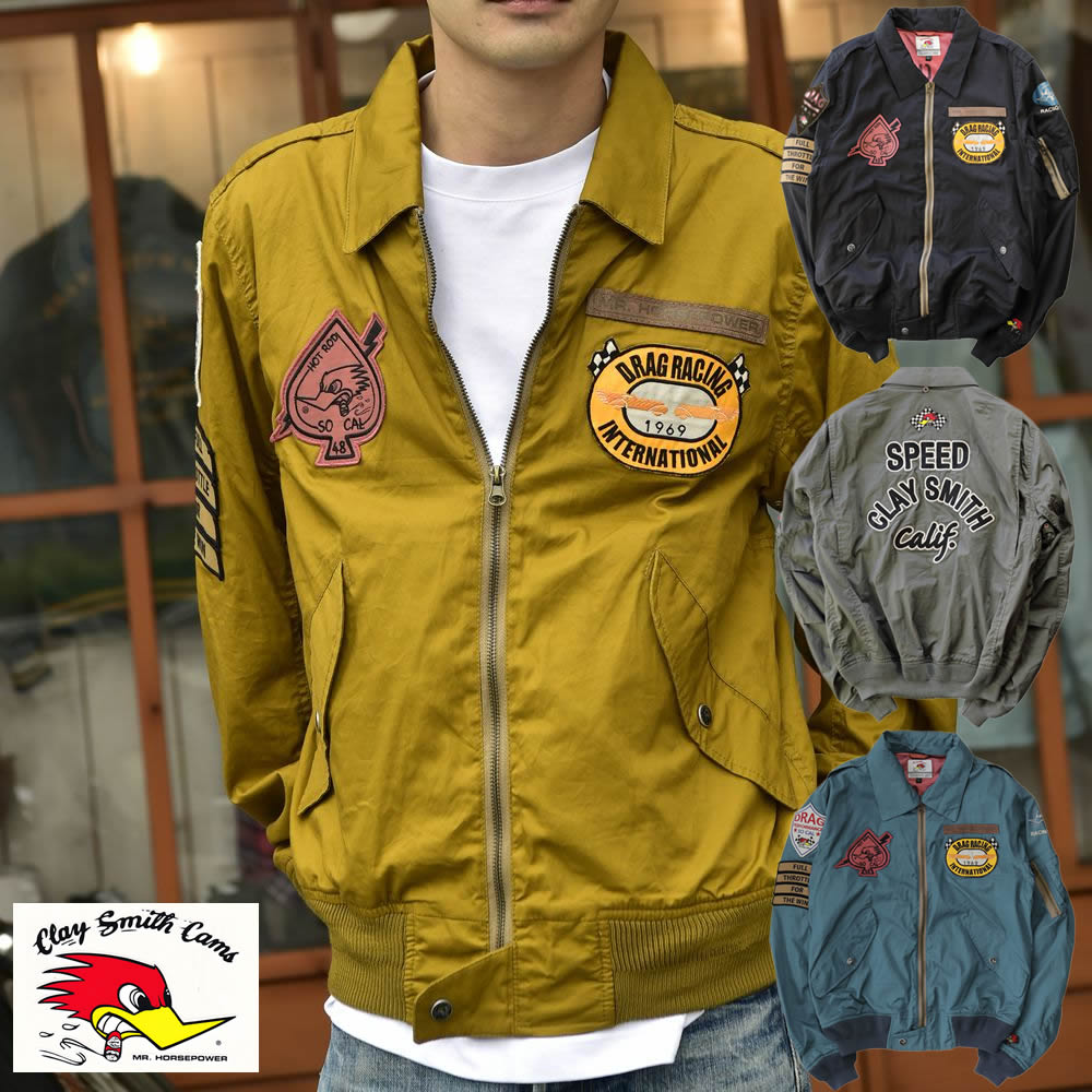 楽天市場】CLAY SMITH WOLFMAN MA-1 ブルゾン CSY-1702 ｜クレイスミス