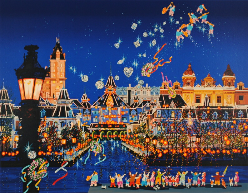 楽天市場】ヒロ・ヤマガタ ミレニアム インテリア 絵画 シルク