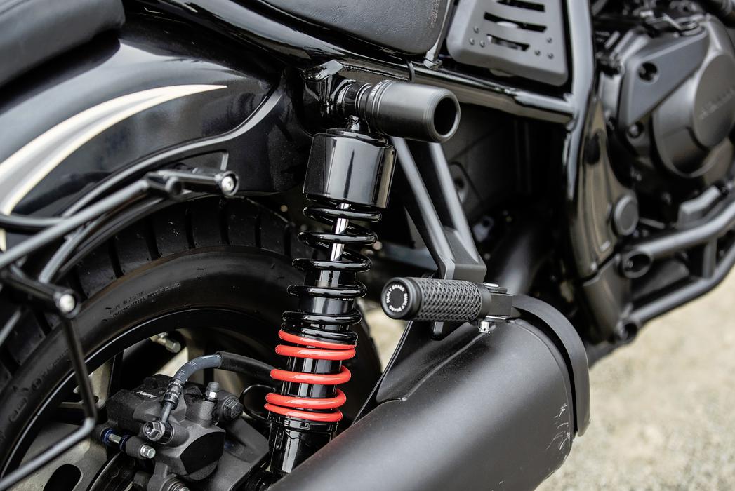 楽天市場】レブル1100 リア サスペンション Stiletto Shocks バーリー