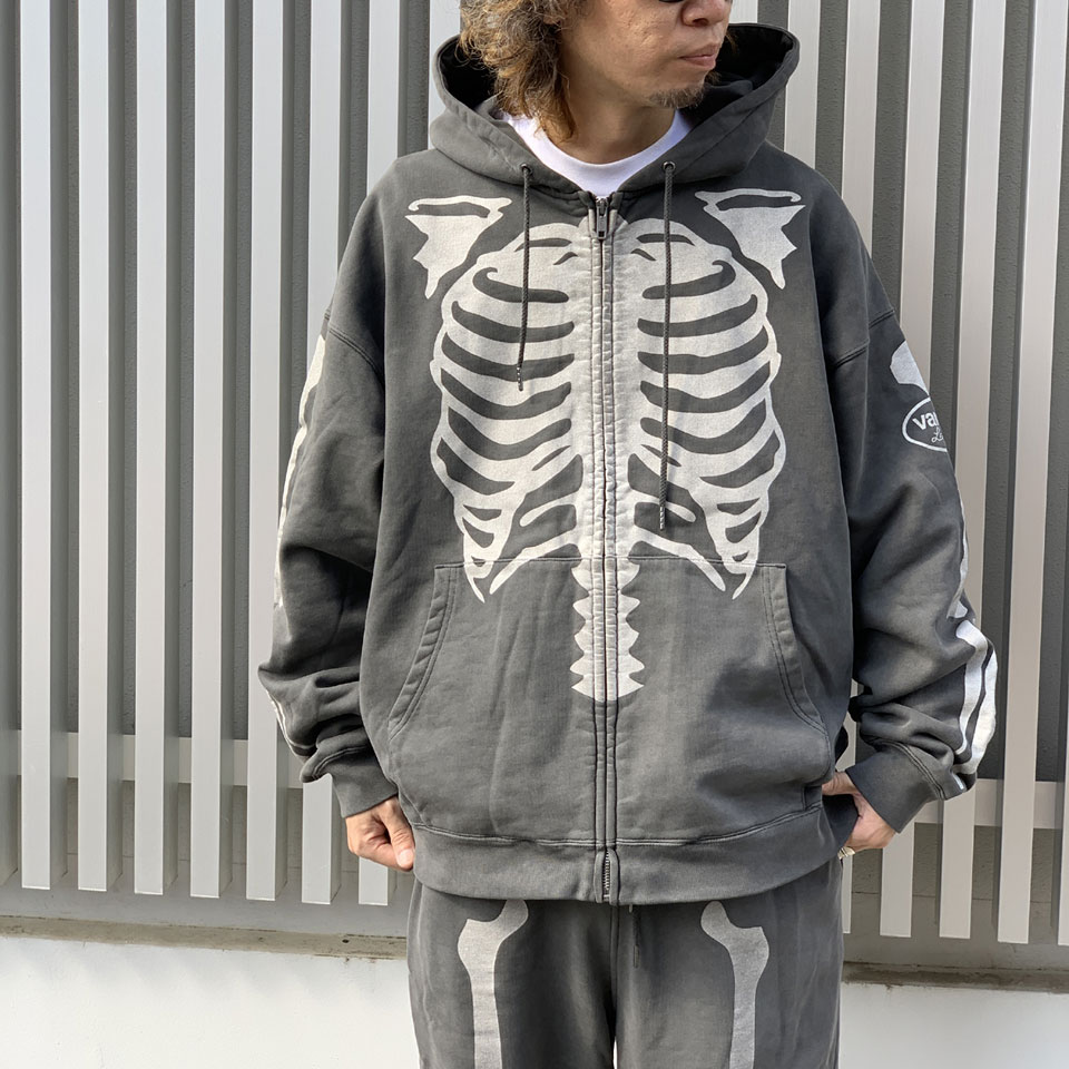 楽天市場】バンソン VANSON ジップパーカー BONE ZIP UP HOODIE