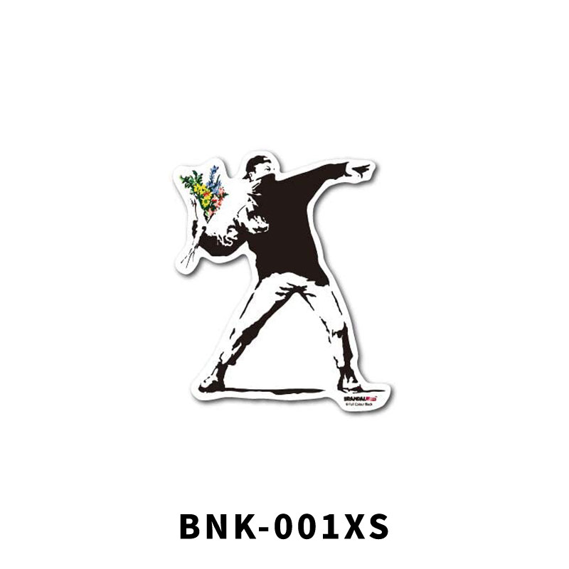 楽天市場】BANKSY バンクシー 透明 ステッカー BNK-001XS BNK-008XS XS