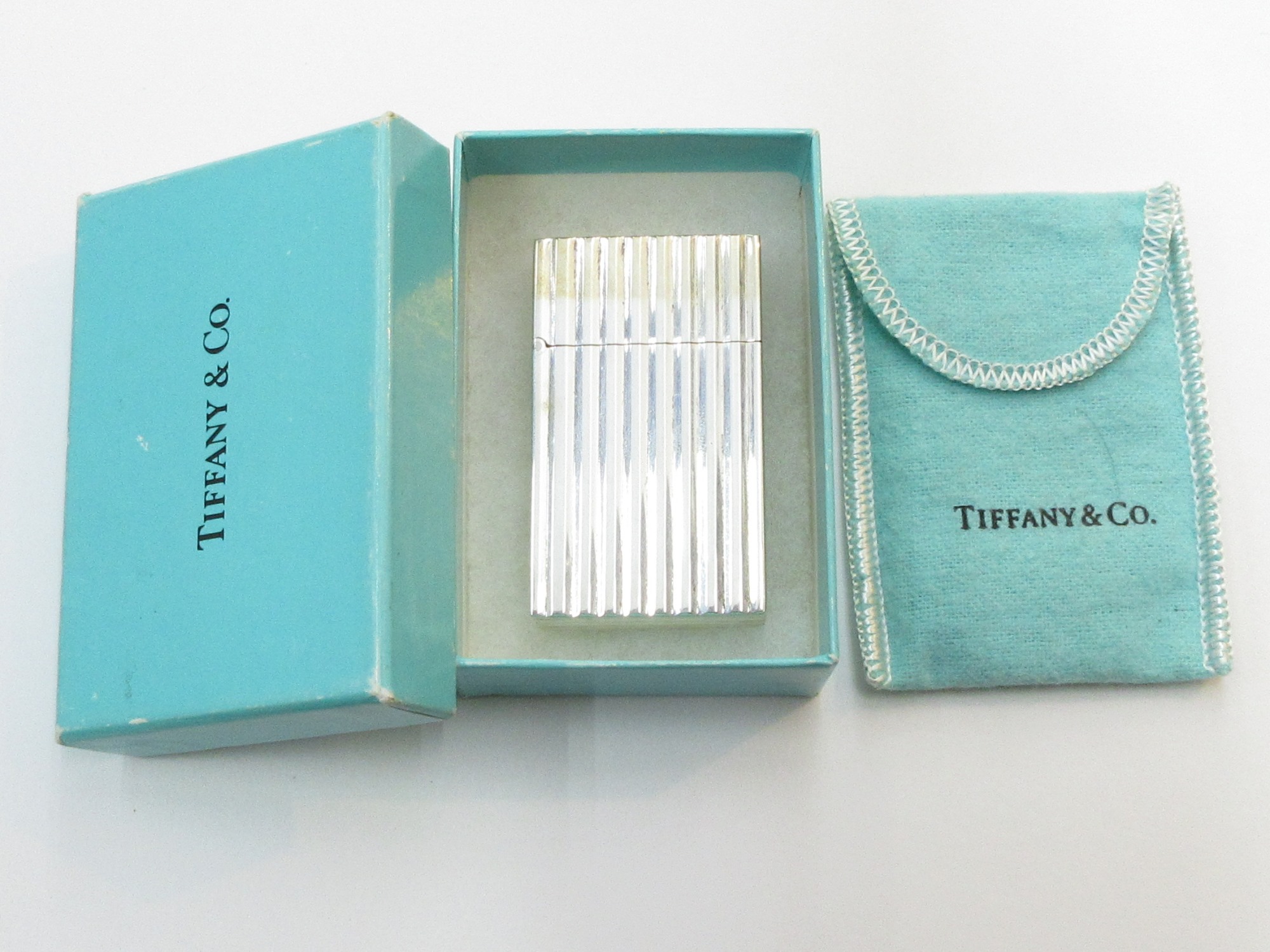 楽天市場】ティファニー オイルライター スリムサイズ 純銀製 Zippo