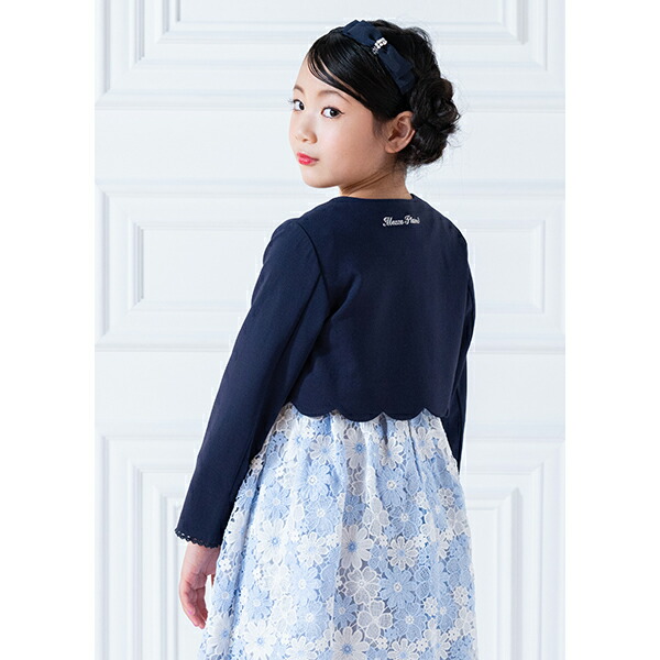 楽天市場】メゾピアノ(mezzo piano)花モチーフ裾スカラップ ジャケット