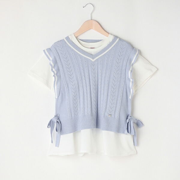 楽天市場】メゾピアノジュニア(mezzo piano junior)ニットベスト＆半袖