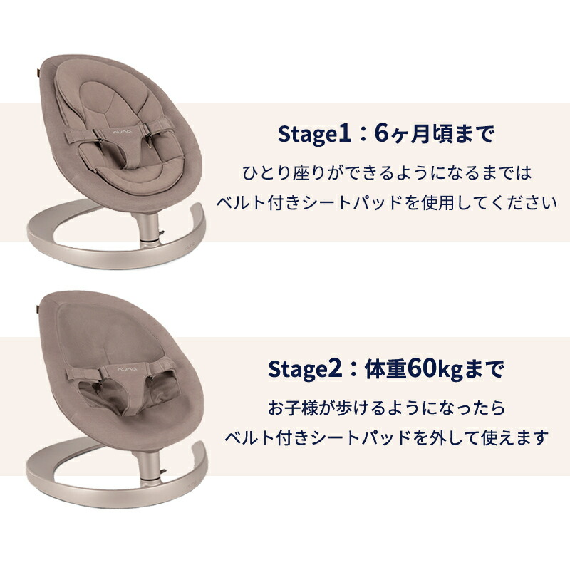 楽天市場】＼レビューでクーポン／ nuna ヌナ バウンサー LEAF grow