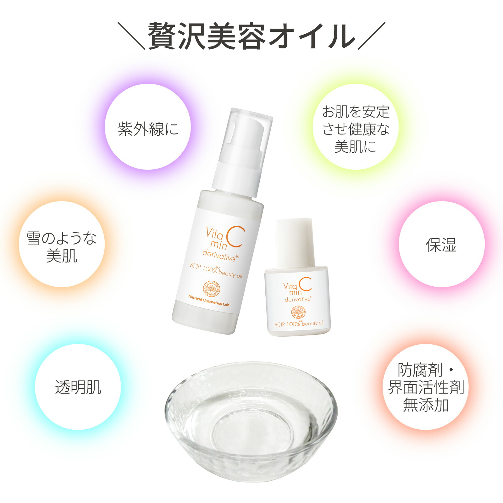 楽天市場】ビタミンC誘導体 100%美容オイル (VCIP) 10ml 30ml[ 油溶性
