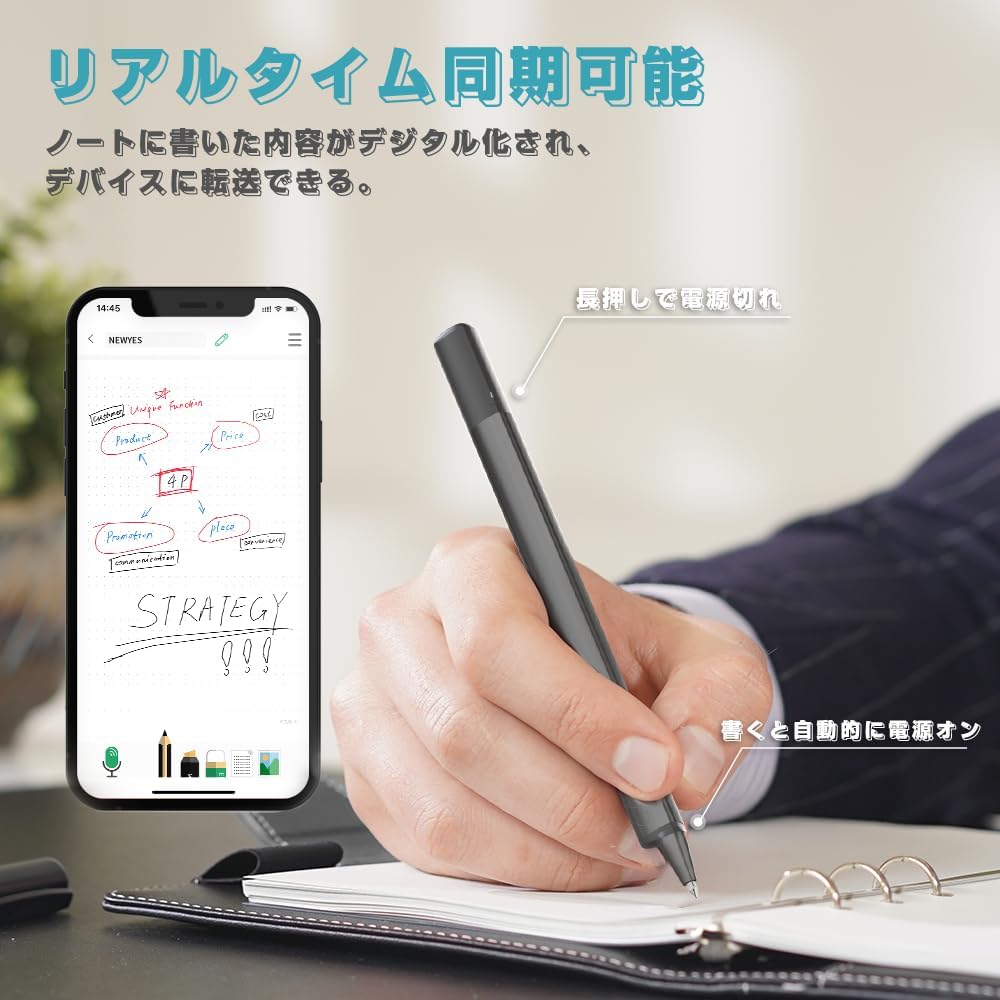 楽天市場】NEWYES sync pen 4 電子ノート スマートペン 手書きメモ即