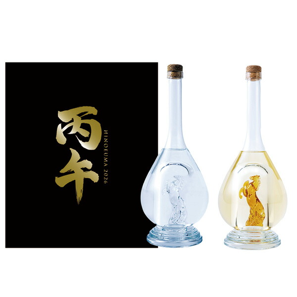 楽天市場】数量限定 2026干支ボトルセット 午年 日本酒＆焼酎 500ml×2
