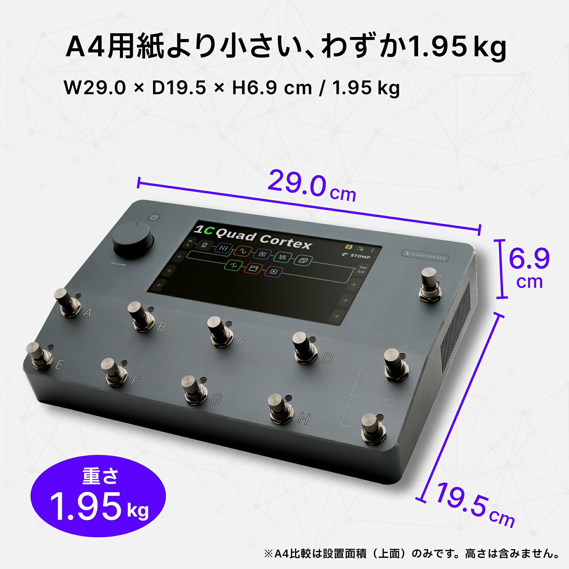 楽天市場】Neural DSP Quad Cortex 10-000 グレー｜アンプモデラー