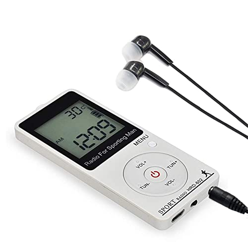 楽天市場】ポケットラジオ ワイドFM／AM 携帯ラジオ 歩数計付き 小型